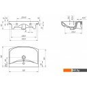 Умывальники Cersanit CARINA 50 (с пьедесталом)