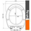 Сиденья и крышки для унитазов и биде Bisk Smile 05581 (белый)
