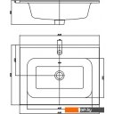 Умывальники Керамин Женева 60 встраиваемый