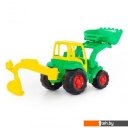 Игрушечный транспорт Полесье Чемпион трактор с лопатой и ковшом 0513