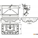 Умывальники Sanita Luxe Fest 80x45.5