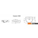 Умывальники Керамин Симпл 55 с отверстием CDB00022968