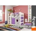 Кровати Мебельград Соня вариант 5 (массив сосны белый)