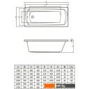 Ванны Bonito Home Selena 170x70 (с ножками)