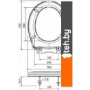 Сиденья и крышки для унитазов и биде Орио К-07-2 (коричневый)
