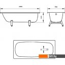 Ванны Donna Vanna Белая орхидея 170x70 (с ножками)