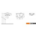 Умывальники Керамин Лаго 45 с отверстием CDB00023582