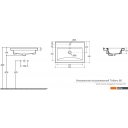 Умывальники Керамин Тобаго 60 (встраиваемый, с отверстием)