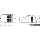 Палатки Trek Planet Tampa 4 (зеленый)