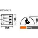 Палатки Jungle Camp Lite Dome 3 (синий/серый)
