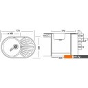 Кухонные мойки Ukinox Фаворит FAP770.480-GT8K 2L