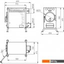 Дровяные камины, печи-камины, порталы Термофор Нормаль 2 Турбо