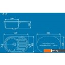 Кухонные мойки Ulgran U-107 (темно-серый)