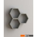 Полки, стеллажи, системы хранения Domax FHS 300 Hexagonal Shelf SZ / 67702 300x260x115x18 (серый)
