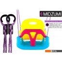 Детские спортивные комплексы и игровые площадки Midzumi Пластиковые навесные качели 3 в 1 (голубой/желтый/малиновый)