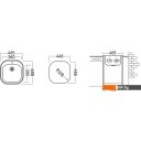 Кухонные мойки Ukinox Галант GAM465.488 --GT6K 0C- (с сифоном)