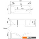 Ванны 1Марка Modern 170x70 (с ножками)