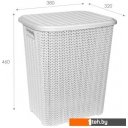 Ящики, корзины, органайзеры ВиолетПласт Вязь 40 л 204006 (белый)