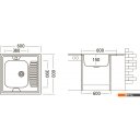 Кухонные мойки Ukinox STD600.600-5C 0R (с сифоном)