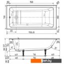 Ванны Wotte Line 170x70