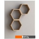 Полки, стеллажи, системы хранения Domax FHS 300 Hexagonal Shelf DS 300x260x115x18 (сонома оак)