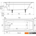 Ванны Универсал Эталон 170x70 (с ножками)