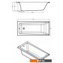 Ванны Cersanit Lorena 160x70 (с ножками)