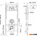 Инсталляции для унитазов, раковин, биде и писсуаров Berges Wasserhaus Novum 525 D7 040000+040037