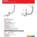 Сифоны Alcaplast A51BM-80