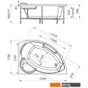 Ванны Vannesa Алари 168x120L 2-01-0-1-1-218