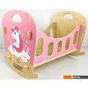 Кукольные домики Woody Кроватка-качалка Единорог 02758