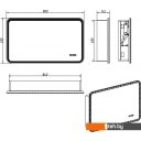Мебель для ванных комнат Континент Шкаф с зеркалом Tokio 90x53