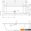 Ванны Riho Lusso 160x70 BA57 (без ножек)