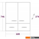 Мебель для ванных комнат Onika Шкаф Кредо 60.2 [306004]