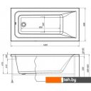Ножки, каркасы, опоры для ванн Aquanet Bright 145x70
