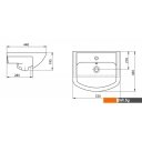 Умывальники Santeri Акватон 52x44 [1.3120.1.S00.11B.0]