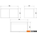 Мебель для ванных комнат Cersanit Тумба под умывальник Colour 80 SP-SZ-COL-CM/COL/80