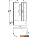 Душевые кабины River Dunay 120/90/46 MT L