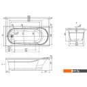 Ванны Ventospa Aqua 170x75 (с ножками)