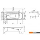 Ванны Ventospa Serena LA 170x70 (с ножками)