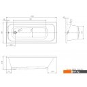 Ванны Ventospa Mitra 160x70 (с ножками)