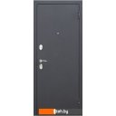 Металлические двери ЮрСталь Гарда 205x96 8мм (черный муар/белый ясень, правый)