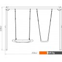 Детские спортивные комплексы и игровые площадки Красная звезда с качелями гнездо Свиби Р911-19