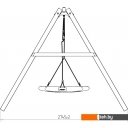 Детские спортивные комплексы и игровые площадки Красная звезда с качелями гнездо Свиби Р911-19