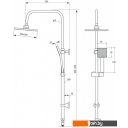 Душевые системы и гарнитуры Deante Floks NAC 01FK