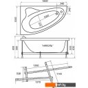 Ванны Triton Николь гидромассажная 160x100R Люкс