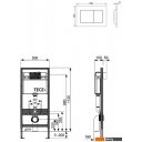Инсталляции для унитазов, раковин, биде и писсуаров Tece 9.400.407 (без кнопки смыва)