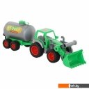 Игрушечный транспорт Полесье Фермер-техник трактор-погрузчик с цистерной 8794