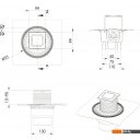 Сифоны Berges Wasserhaus Zentrum Norma 100x100 090462 (матовый хром)