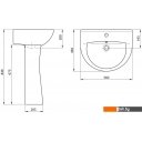 Пьедесталы для умывальников Santeri Воротынский 136017S0000B0 (белый)